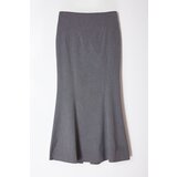 Trendyol Gray Midi Mermaid Skirt
