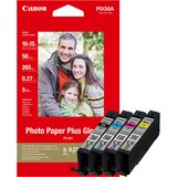 Canon komplet CLI-581 cyan xl, magenta xl, rumena xl, črna xl in foto papir PP-201 za TS705/6350/835 2052C004AA | Shoptok.si