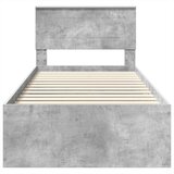  Krevetna konstrukcija s uzglavljem Betonski sivi 75 x 190 cm | shoptok.hr