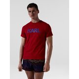 Karl Lagerfeld Majica temno modra / bordo | Shoptok.si