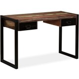 Radni stol s 2 ladice od masivnog obnovljenog drva 120x50x76 cm | shoptok.hr