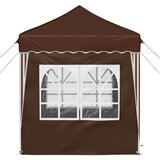  Rastezljivi šator za zabave 195 x 195 x 245 cm Smeđa | shoptok.hr