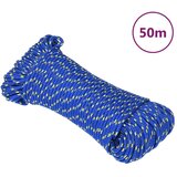 vidaXL Vrv za čoln moder 4 mm 50 m polipropilen, (20777807) | Shoptok.si
