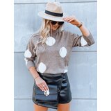 DStreet Sweter damski CRESCENDO brązowy | shoptok.hr