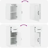  Set kupaonskih ormara od 4 dijela UTRECHT Bijela visokog sjaja | shoptok.hr