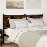 The Living Store posteljno vzglavje dimljeni hrast 150cm inženirski les in jeklo - vzglavje, (21418482) | Shoptok.si