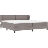 vidaXL Postelja s pomičnim dnom in vzmetnico - Taupe, 200x200 cm, Tkanina, (22052515) | Shoptok.si