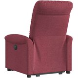  Naslonjač na podizanje od tkanine crvena boja vina | shoptok.hr