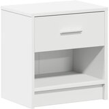 vidaXL Noćni ormarić s ladicom bijeli 39x28x41 cm - Bijela 1 | shoptok.hr