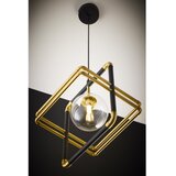 Jupiter 2028 - visilica na sajli fiori 1xG9/10W/230V crna/zlatna/prozirna | Eponuda.com