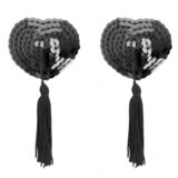 Coquette klobučki za bradavičke Heart, črni | Shoptok.si