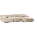 Micadoni Bež kutna garnitura od bouclé tkanine (s desnim kutom) Bellis – Home | shoptok.hr