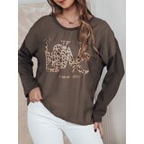 DStreet Bluzka damska one size LOVEGLOW ciemnobrązowa | Shoptok.si
