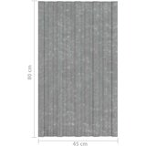 Krovni panel 36 pcs Srebrno 80 x 45 cm Pocinčani čelik - Srebrno 80 x 45 cm 36 | shoptok.hr