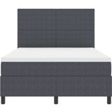 Box Spring Krevet s madracem Tamno sivi 140x200 cm Baršunasta tkanina | shoptok.hr