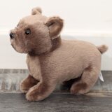 Plišana igračka za maženje pas 19cm - smeđi | shoptok.hr