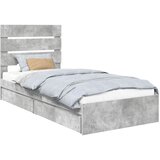  s od storage Betonski sivi 90 x 190 cm Konstruirano drvo | shoptok.hr