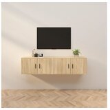  Stenska TV omarica 2 kosa sonoma hrast 80x34,5x40 cm | Shoptok.si