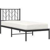  Metalni okvir za krevet s uzglavljem crni 75x190 cm | Eponuda.ba