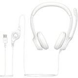 Logitech Slušalke H390, bele, USB | Shoptok.si
