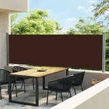  Zložljiva stranska tenda za teraso 140x600 cm rjava, (20609818) Cene