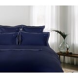 Tommy Hilfiger posteljnina th plain satin saten temno modra | Shoptok.si
