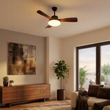 Brilagi LED prigušiva plafonski ventilator LED/34W/230V 106 cm crna/braon +daljinski upravljač | Eponuda.com