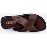 Big Star Leather Men Slippers With Buckle | ePonuda.com