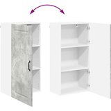 vidaXL Stenska kuhinjska omarica Betonsko siva 50 x 31 x 100 cm | Shoptok.si