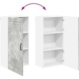 vidaXL Zidni kuhinjski ormarić Zidne Betonski sivi 50 x 31 x 100 cm | shoptok.hr