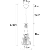 Opviq lights Viseća svjetiljka u zlatnoj boji s metalnim sjenilom ø 20 cm Mezopotamya – | shoptok.hr