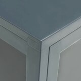  Komoda antracit 75 x 35 x 105 cm od čelika i stakla | shoptok.hr