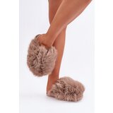  Women's Fur Slippers Dark Beige Wladisa | shoptok.hr