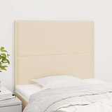  Uzglavlja 2 kom krem 90x5x78/88 cm od tkanine | shoptok.hr