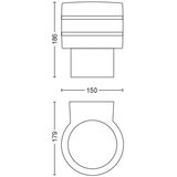 Philips 17404/47/P0 - LED spoljna zidna svetiljka Hue TUAR 1xE27/9,5W IP44 | Eponuda.com