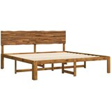  Krevetni okvir s uzglavljem ROSTOCK Prirodna 200 x 200 cm | shoptok.hr
