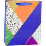  Paper Gift Bag Geometric Patterns 32 x 26 x 12 cm | shoptok.hr