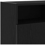 TV ormarić s LED svjetlima crni hrast 120x30x50 cm inženjerski drvo | shoptok.hr