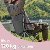 Songmics Set kamping stolov 2 kosa 52x84x81 cm siva, (5000248904) Cene