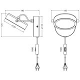 Osram led zidna svetiljka decor puck LED/11W/230V crna | Eponuda.com