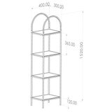 Hanah home polica za knjige mona black smoked glass 40 | ePonuda.com