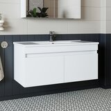 Hanah home kupatilski ormarić sa lavaboom 1053, 100 cm, mat beli | Eponuda.com