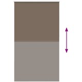 Rolo zavjesa za zamračivanje boje kave 135x210 cm Širina tkanine 131,6 cm Poliester | Shoptok.si