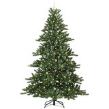 vidaXL Umjetno božićno drvce s nogom with LEDs s stalakom 240cm PVC | shoptok.hr