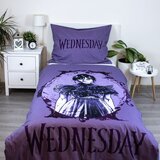 Jerry Fabrics Ljubičasta pamučna dječja posteljina za krevet za jednu osobu 140x200 cm Wednesday "Purple" – | shoptok.hr
