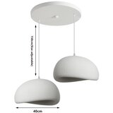 Brilagi Luster na lanku WABI SABI 2xE27/60W/230V bela Slike
