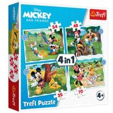 Trefl 4 in 1 Puzzle - Mickey Mouse 35, 48, 54, 70 Teile - 1 k. | Shoptok.si