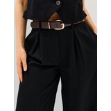 Sinsay Wide leg hlače s remenom, s dodatkom viskoze | shoptok.hr