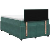  Boxspring krevet s madracem Tamnozelena 120 x 200 cm Baršun | shoptok.hr