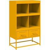 Maison Chic Visoka omara - Komoda - Predalnik gorčično rumena 68x39x111,5 cm jeklo, (21720160) | Shoptok.si